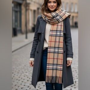 Nova Check Plaid Acrylic Scarf Wrap Cashmink Germany